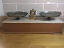 Antique French Marble, Brass &