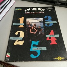 5 of the best for GUITAR METALLICA volume 1 spartiti chitarra in inglese english