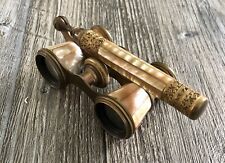 ~ Antico Binocolo da Teatro Francese in Madreperla e Ottone Anni ‘20