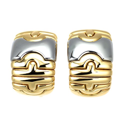 Bulgari k18yg earrings - bulgari, k18yg/wg