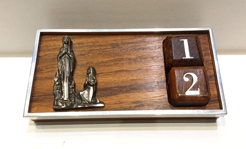 Calendario tavolo legno - calendario,