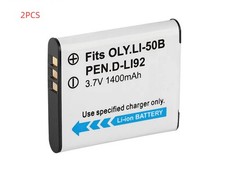 2X Batteria LI-50B per Olympus