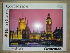 Puzzle Clementoni 500 pezzi Torre di Londra Big Ben panorama fiume Tamigi sera