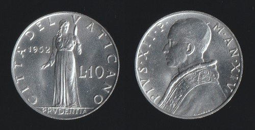 Vaticano lire 1952 prudenza - vaticano,