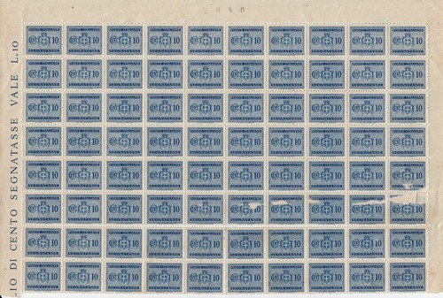 1945 foglio mnh - (porzione),