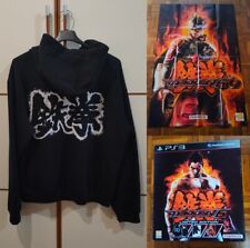 Tekken 6 Felpa L Nuova Hoodie Sweatshirt + Poster gigante + Scatola Limited PS3