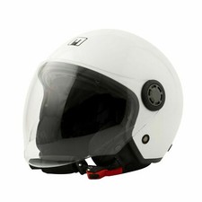 Casco Mph One Jet Semintegrale Bianco Doppia Visiera + Parasole Taglia L 59 60