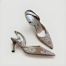 Manolo Blahnik Vintage Panna