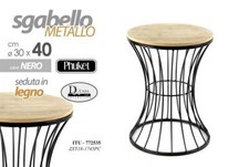 SGABELLO PHUKET IN METALLO