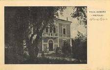 Cartolina ill. PIETOLE, CERESE, MANTOVA, Villa Aurora. Scritta non spedita. 1942