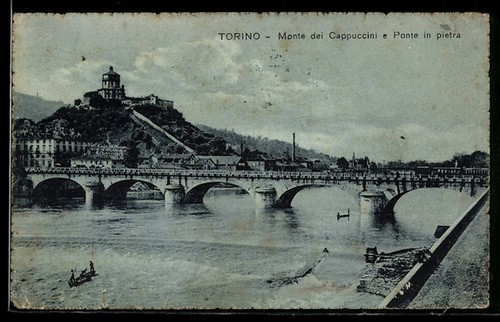 Cartolina torino monte - monte, dei