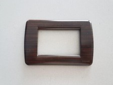 VIMAR IDEA 16763.44 PLACCA TECNOPOLIMERO PLASTICA 3 POSTI 3P PALISSANDRO RONDO'