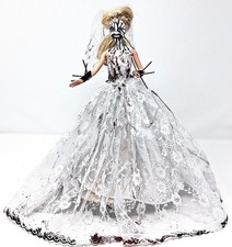 Barbie Personalizzata Sposa Metallo Nero Barbie Bambola in Dipinto Cadavere Giocattolo Unico nel suo genere