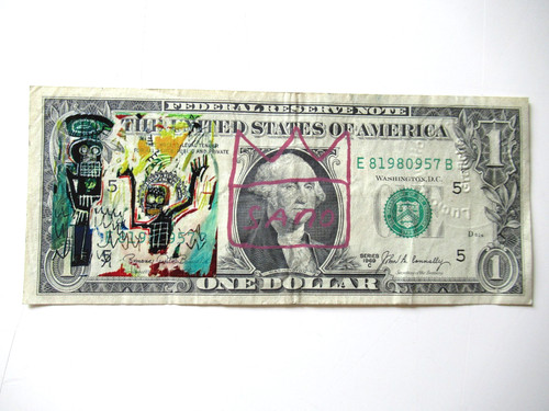 Basquiat banconota da - j.m.basquiat:,