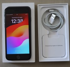 APPLE IPHONE SE 2a GEN 64GB NERO  IOS 18.5 PARI AL NUOVO A2296 TOUCH ID