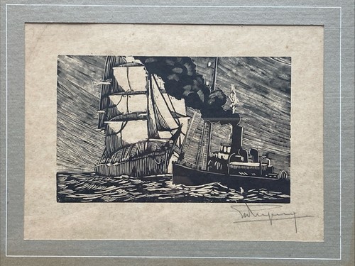 Gravure sur bois originale - gravure,