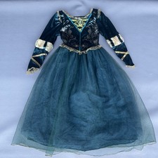 Costume vestito bambina Disney Store coraggioso Merida ballo taglia 9-10 principessa