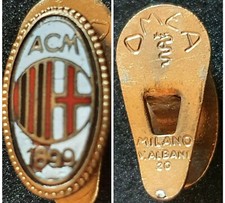 Distintivo calcio ⚽ MILAN spilla badge LOMBARDIA pin SMALTO piedino OMEA 