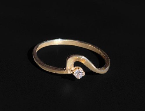Anello promessa delicata oro - promessa,
