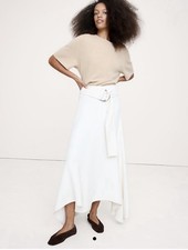 Banana Republic Pebbled Crepe Maxi Skirt Size 4 NWT RT$140