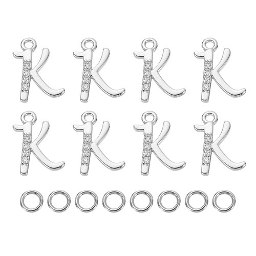 Pcs charm lettere per - charm,