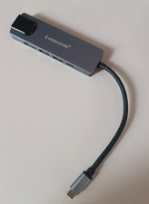 Hub USB C 5 in 1 in Alluminio con HDMI ed Ethernet 100mbps