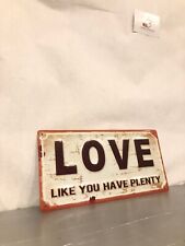 Tabella love pub bar decorativo design stile amore Love ristorante