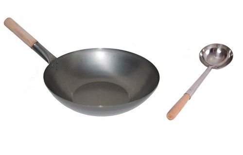 Wok set padella 38cm fondo - 38cm,