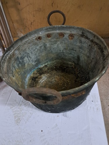 Antica pentola caldera - pentola, rame