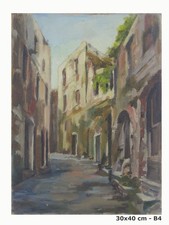 QUADRO AD OLIO VINTAGE VEDUTA