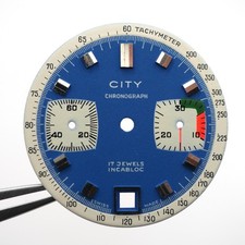 Cadran de montre Valjoux 7733 - CITY Chronograph Ø30mm [NOS] (Watch dial)