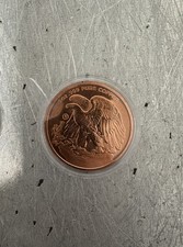 Moneta 1 oz .999 Pure Copper – Rame Puro – Aquila Americana – Capsula Protettiva