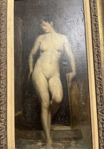 Dipinto olio tavola guy - olio,