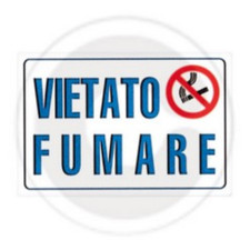 pvc sign plate "no smoking" mm