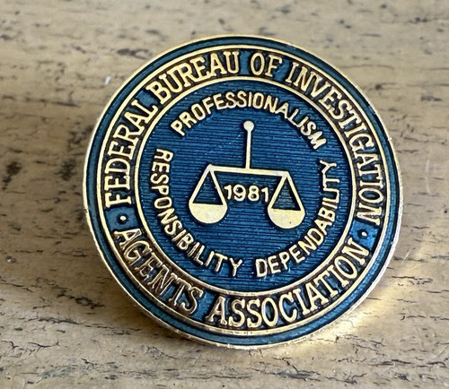 Spilla associazione agenti - spilla, fbi