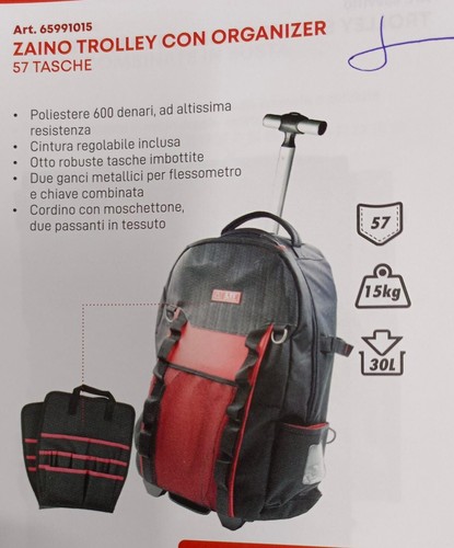 Zaino portautensili con - portautensili,