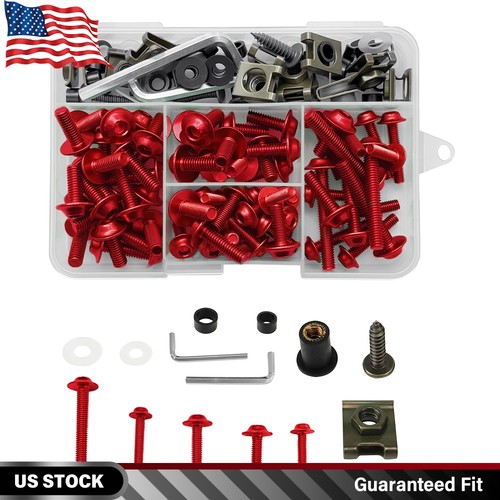 155x red fairing - fairing, bolts