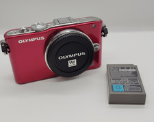 Quasi come nuovo!Olympus PEN E-PL3 12,3 megapixel fotocamera digitale rossa c...