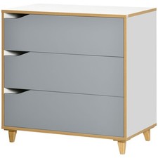 HOMCOM Cassettiera Moderna a 3