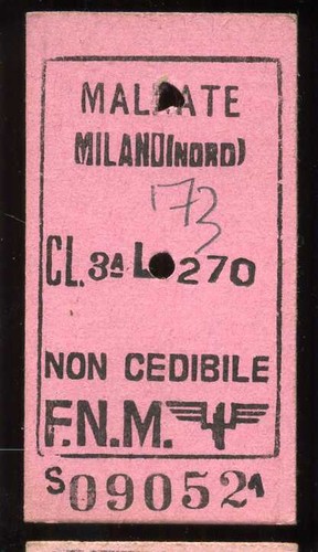Biglietto treno ferrovia - biglietto,