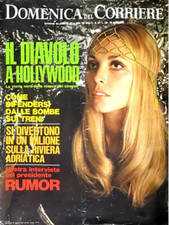 SHARON TATE Magazine Domenica del Corriere August 1969 Italian