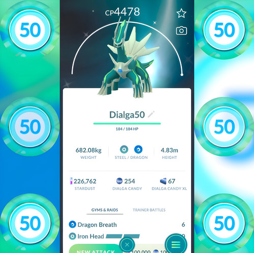 Shiny dialga livello 3 - dialga,
