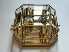 Applique esagonale dorata di