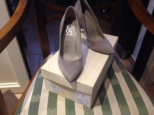 Decollete sgn grigio pelle - decollete,
