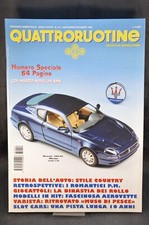 QUATTRORUOTINE N° 212 RIVISTA DI MODELLISMO ANNO 1998 MASERATI 3200 GT