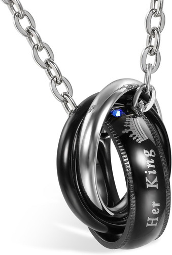 Collana con pendente anello - collana,