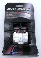 Coppia pedali pieghevoli Raleigh - asse Cro-Mo 9/16" - design pieghevole a 2 vie - nuovi