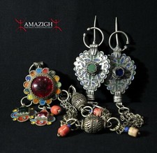 Vecchia coppia di fibule berbere - TIZERZAI - regione di Souss, Marocco