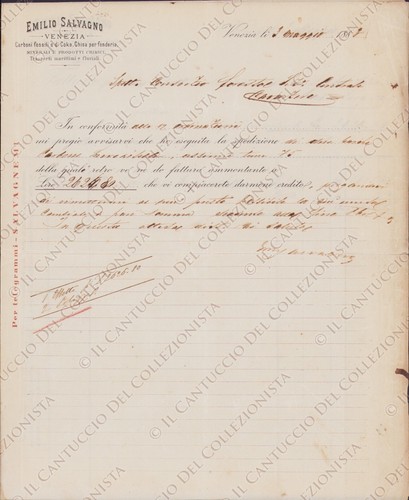 1883 venezia carboni - 1883, fossili
