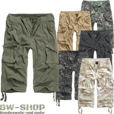 BRANDIT PANTALONCINI 3/4 URBAN LEGEND PANTALONI CORTI CARGO VINTAGE SHORT BW ESERCITO BERMUDA